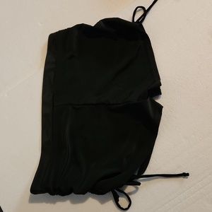 Swim suit short bottoms with ties on each side size XL  Black